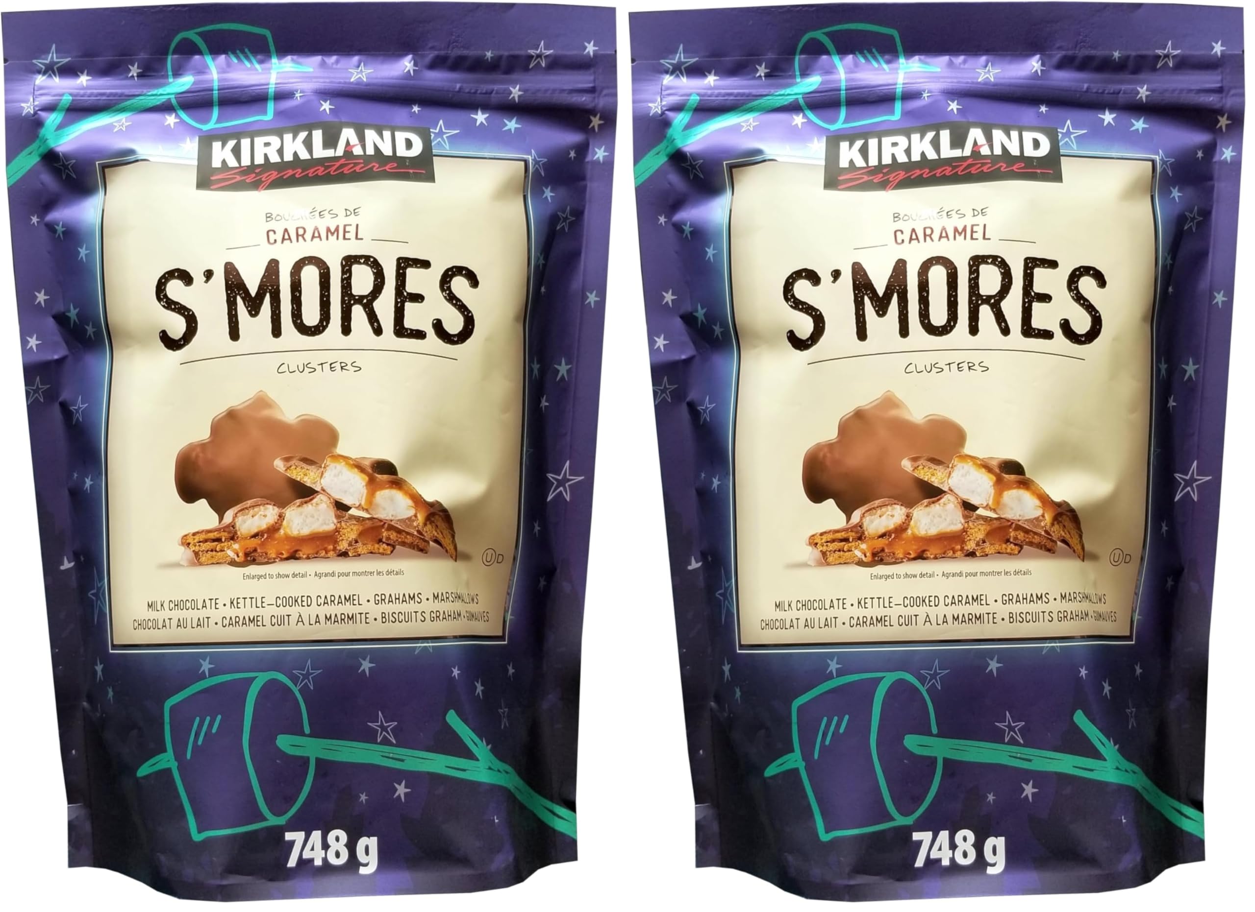 Kirkland Signature S'more Caramel Cluster, 26.3 Ounce (Pack of 2)