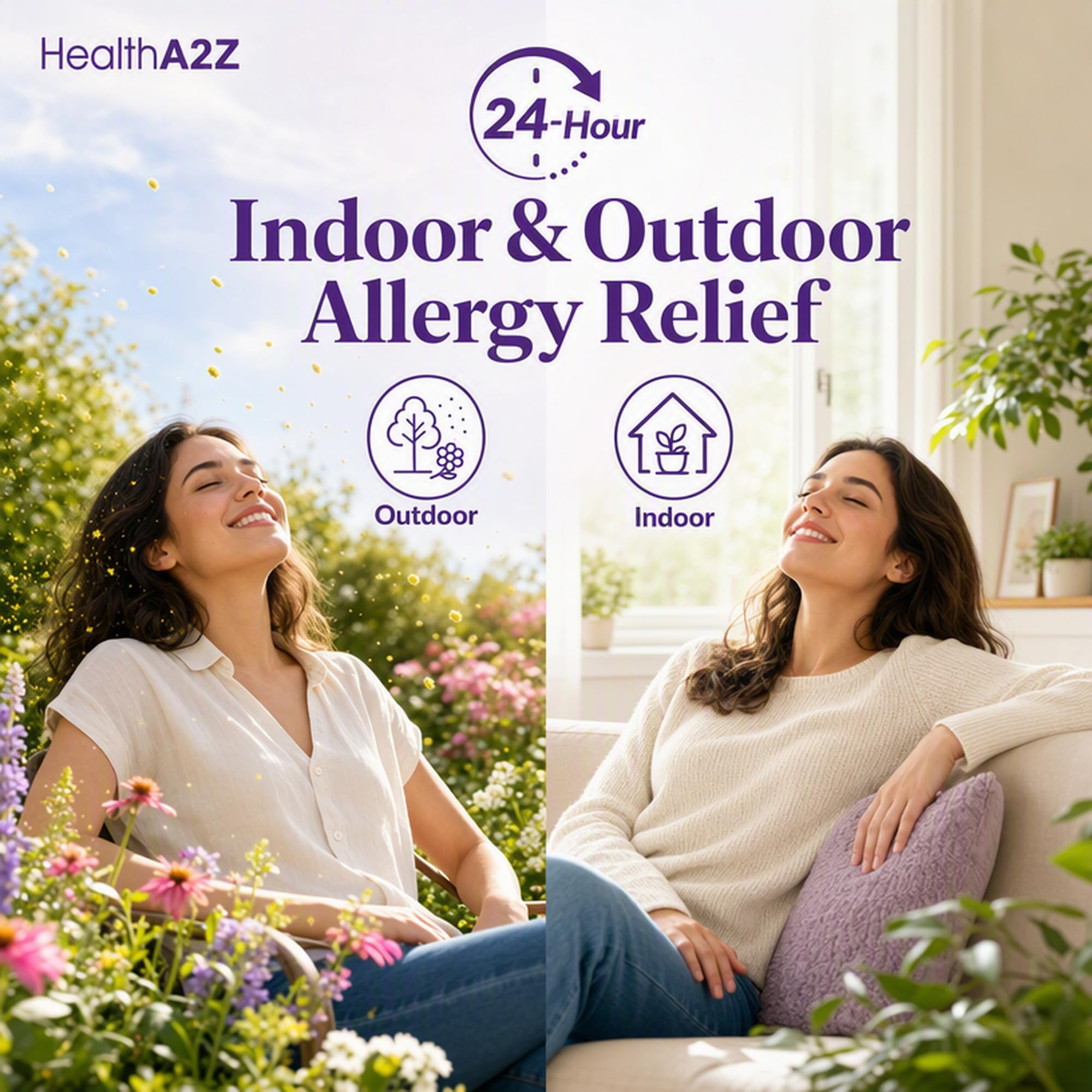HealthA2Z® Loratadine 10mg 24-Hour Allergy Relief, Dye Free, 300 Count — Amazon image 2