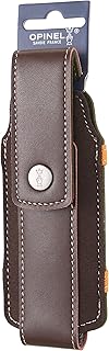 OPINEL - Étui Outdoor L - Étui OPINEL - Étui Couteau OPINEL Adapté aux Couteaux de Poche Pliants N°09 & N°10 & N°08 Champignon - Étui Couteau Synthétique - Brun & Orange