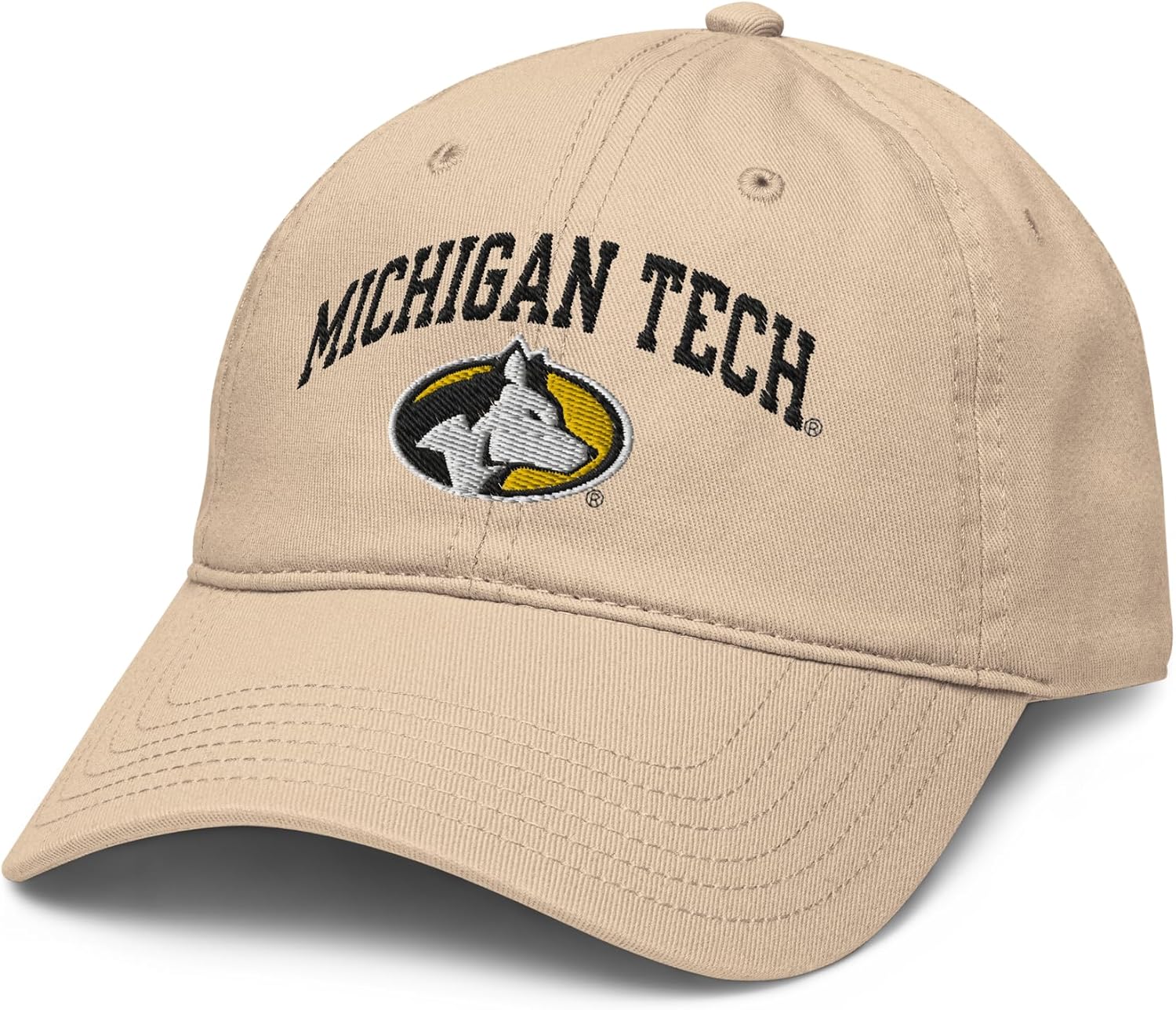 Michigan Tech Huskies Arch Over Officially Licensed Adjustable Baseball Hat