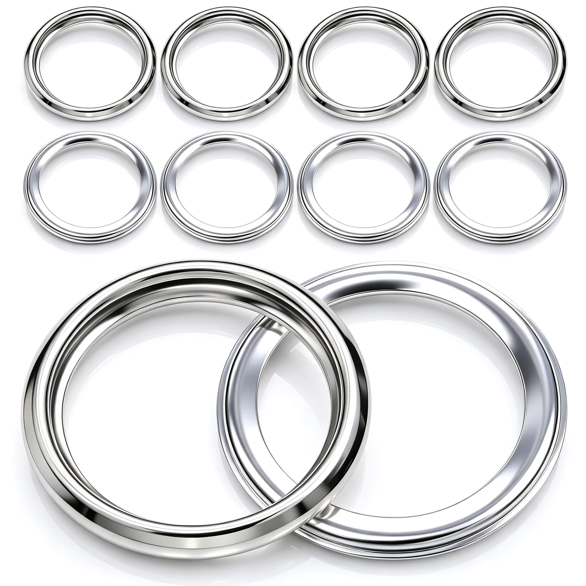 10Pcs Oil Drain Plug Crush Washer MD050317 14mm Aluminum Gasket, Compatible with Mitsubishi Outlander Lancer Mirage Eclipse Cross Galant Eclipse Endeavor Montero 1985-2024