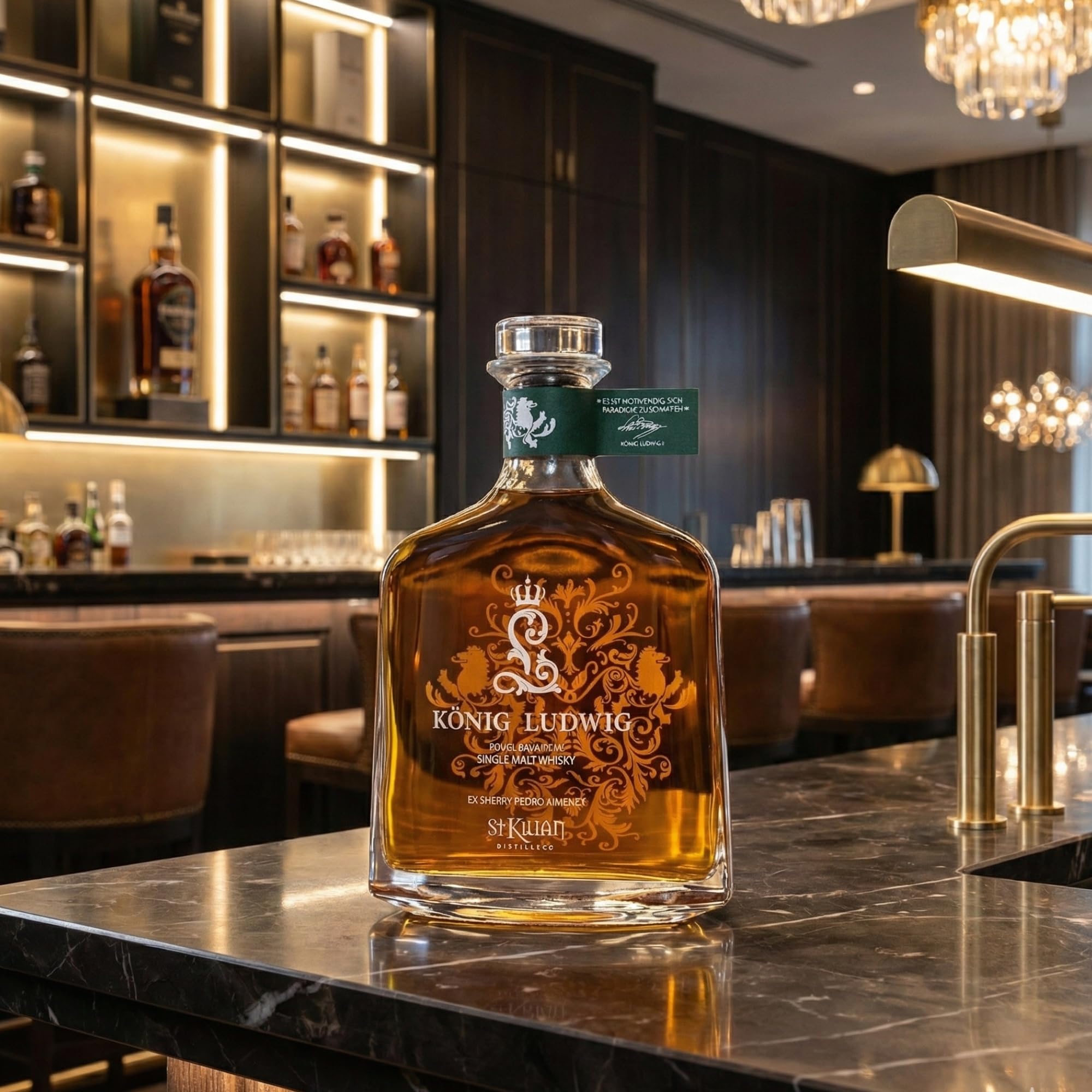 König Ludwig Single Malt Whisky by St. Kilian - [LIMITED EDITION] 53,5% Vol, 0,7l - Ex Sherry Pedro Ximénez - Deutscher Premium Whiskey aus ausgewählten Fässern - Fruchtig, würziger Whisky