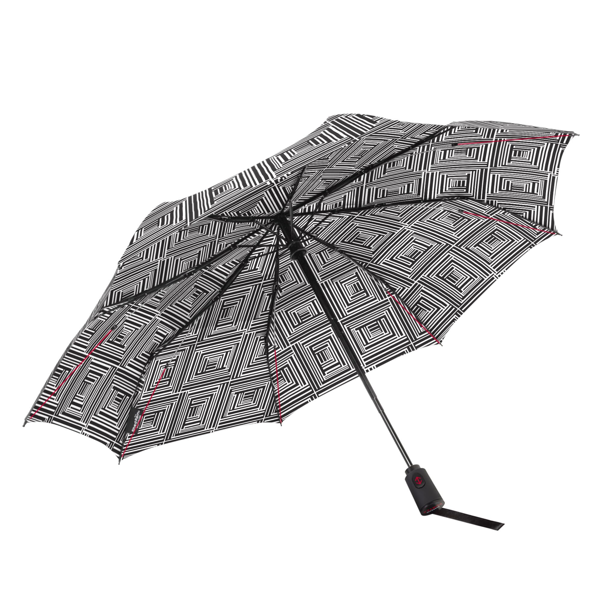 ShedRain Vortex Compact Folding Travel Umbrella – Push-Button Open & Close, Vented Double Canopy, Protects from Rain, Sun, & Wind