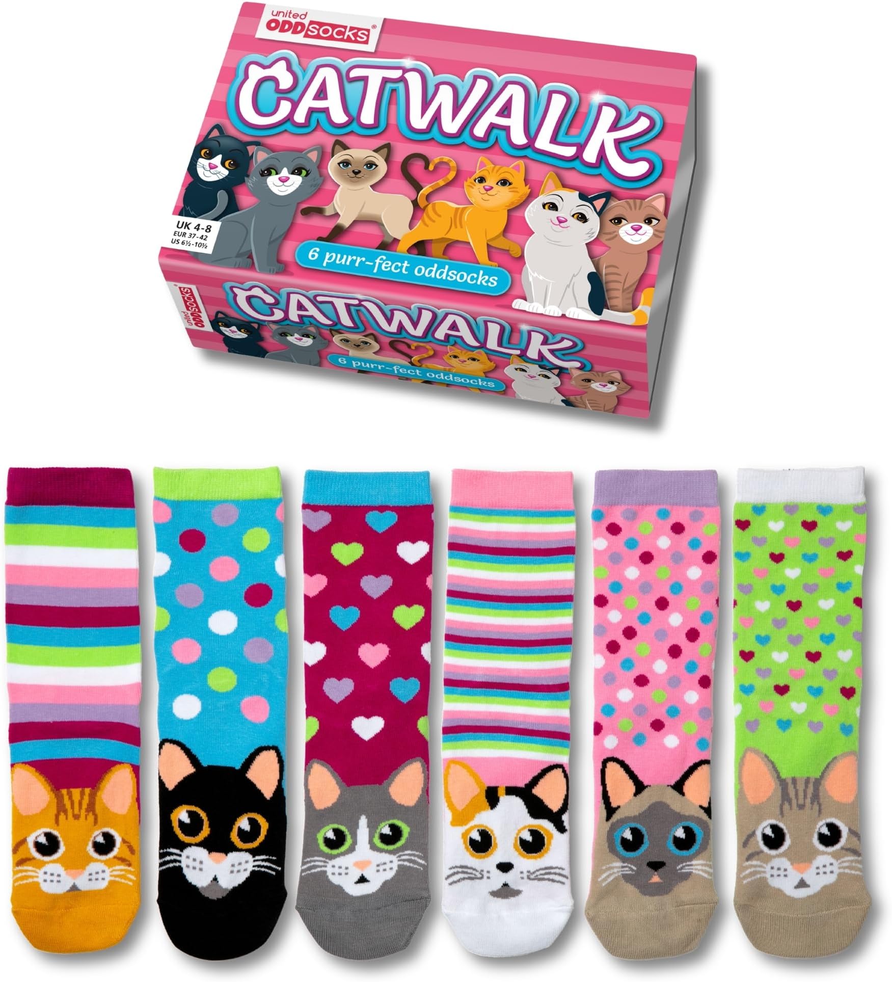 Women's Odd Catwalk Gift Pack - 6 Socks