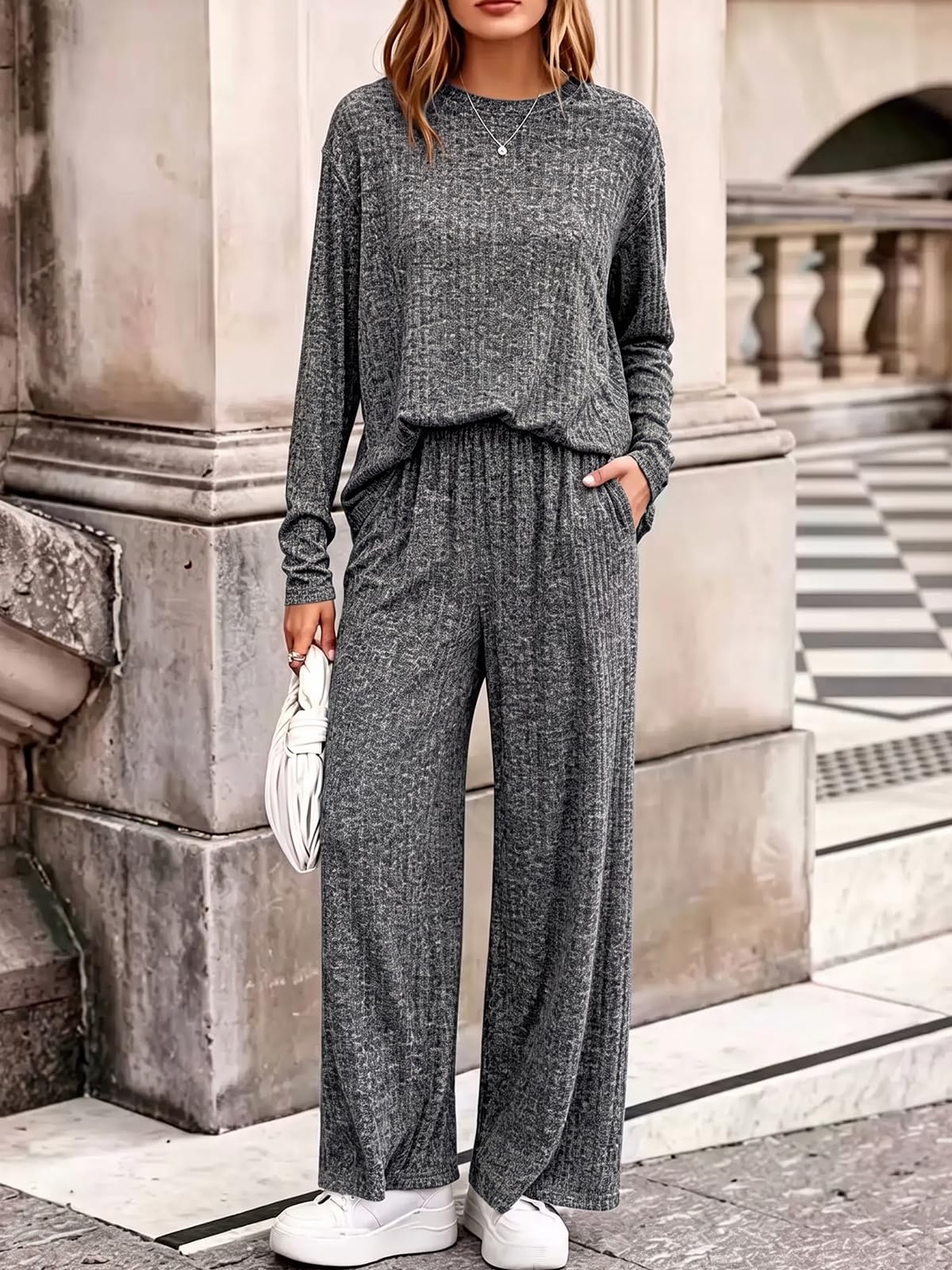 LIAMERHE Dwuczęściowy zestaw damski Casual Loungewear