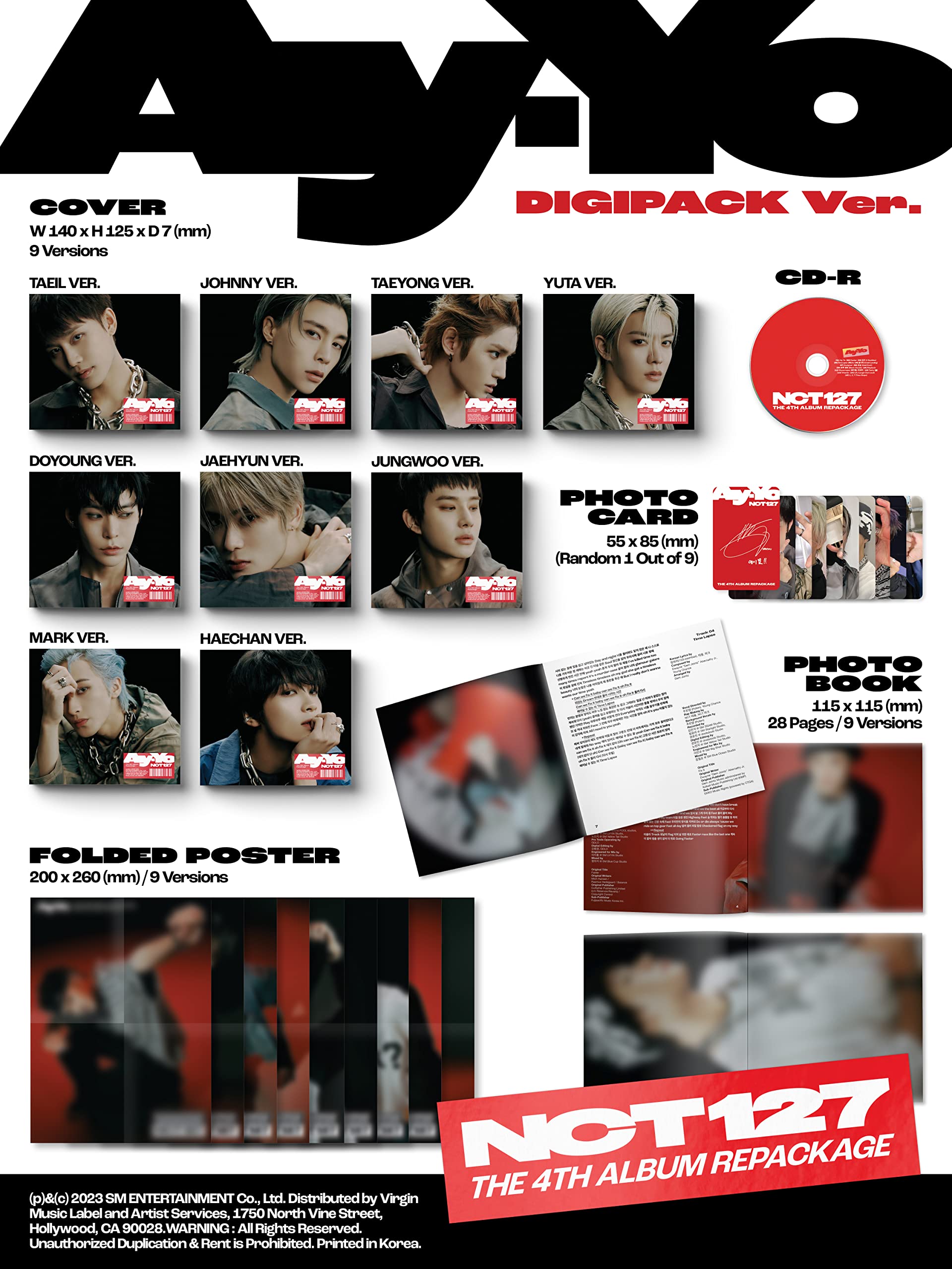 The 4th Album Repackage 'Ay-Yo' Digipack Ver. CD