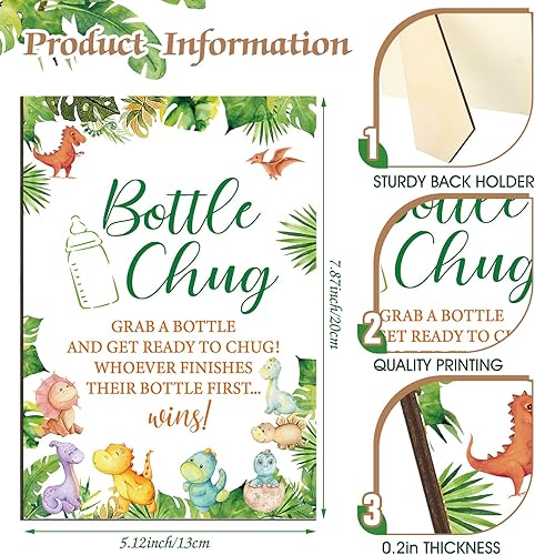 Vista 117 de TrelaCo Cool Baby Shower Games - Juego de regalo con temática de abejas y 12 biberones para baby shower, para juegos de abejas de panal, revelación