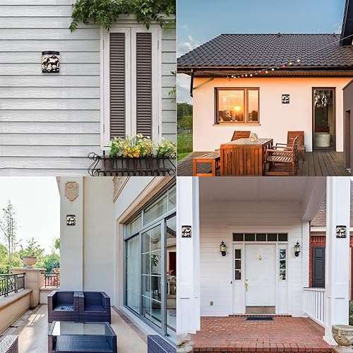 Miniatura 5 de Luces solares de pared de caballo, luces solares para valla al aire libre, impermeables, para escalones de terraza, garaje, patio trasero, porche,