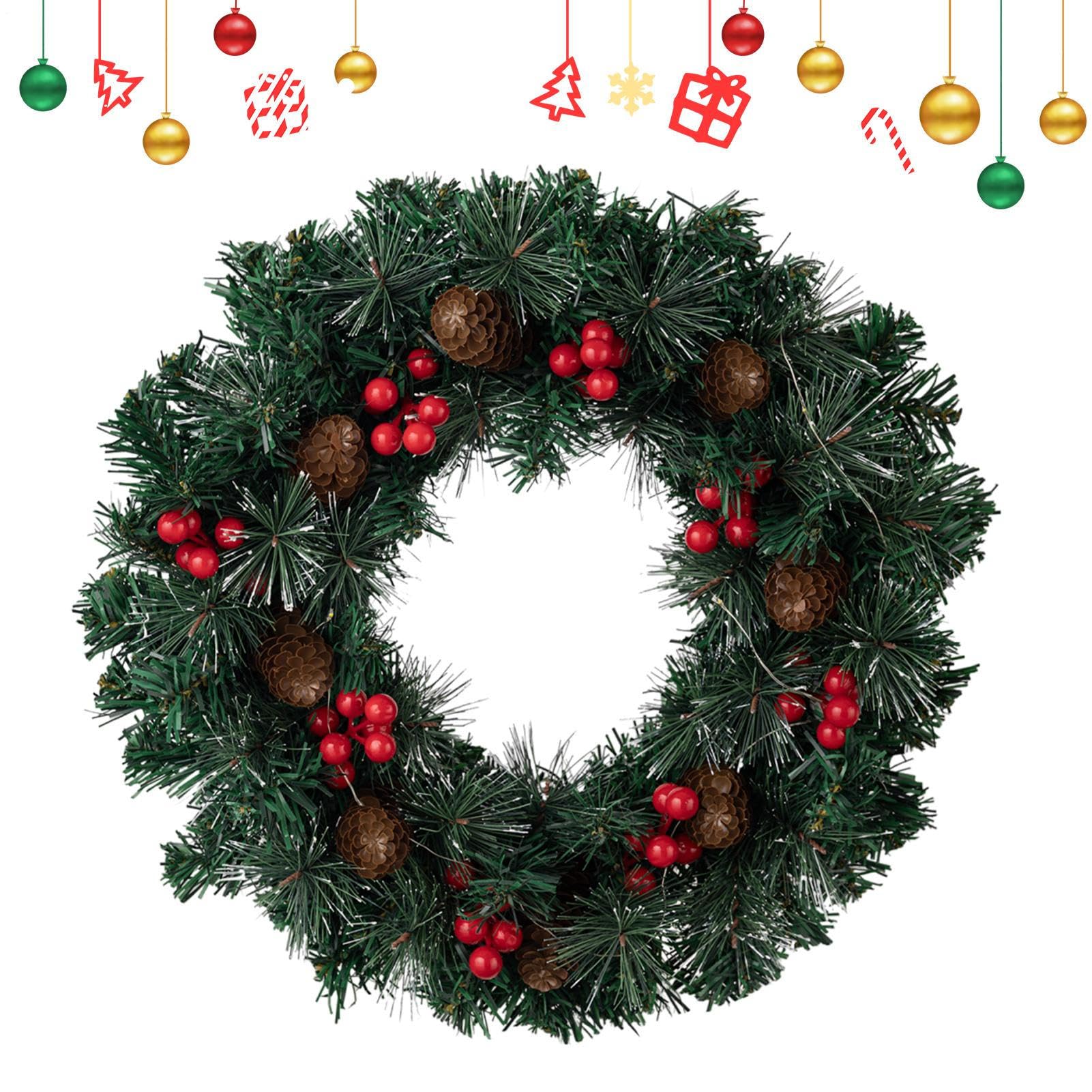 Couronne de Noël pour porte d'entrée, l'objet créatif idéal pour sublimer vos fêtes de vacances