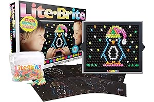 Lite-Brite Super Deluxe Value Retro Toy with 12 Seasonal Templates: Celebrate Holidays...