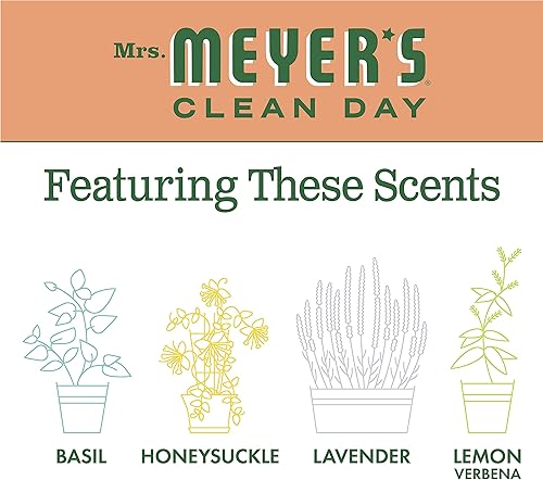 Miniatura 27 de Mrs. Meyer's Clean Day - Ambientador en espray, atomizador sin aerosol infundido con aceites esenciales, albahaca, 8 onzas líquidas