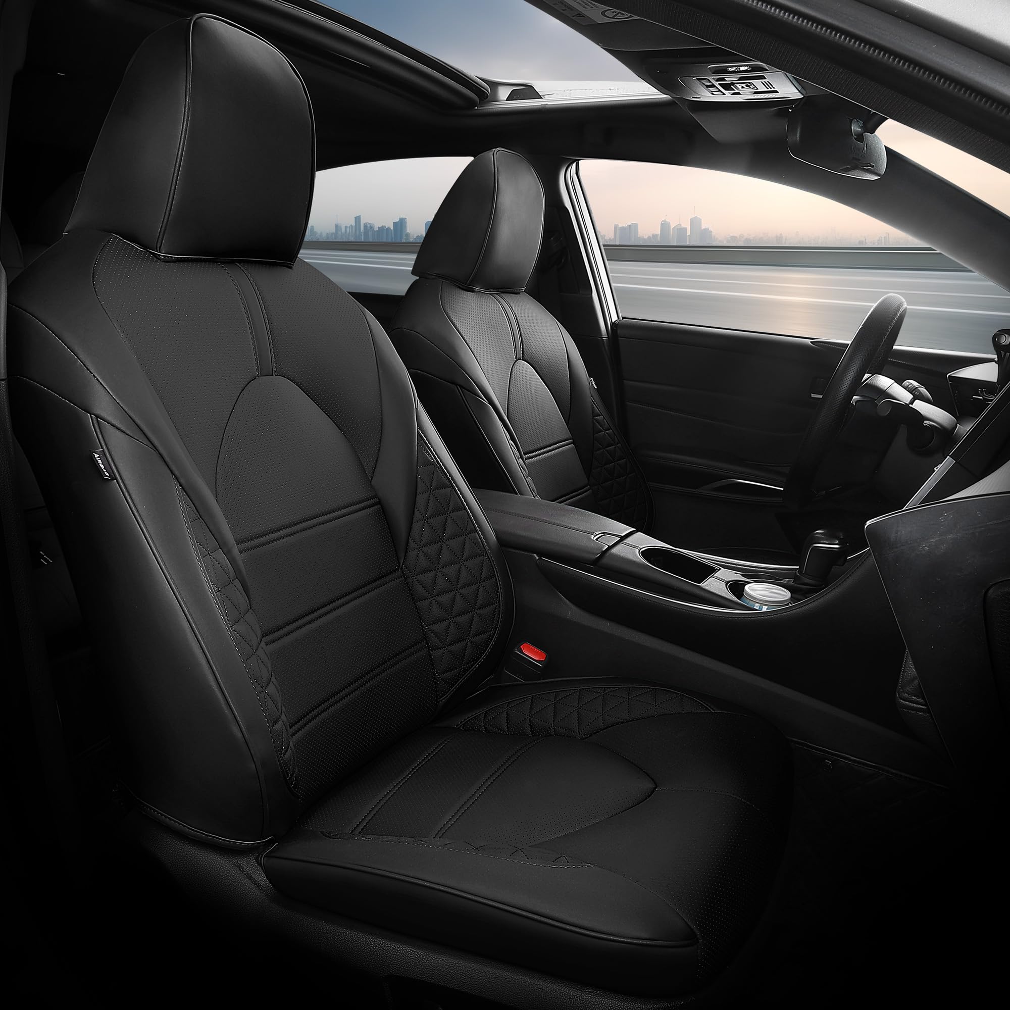 FREESOO Camry Seat Covers (Black)