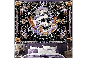 Aipon Purple Skeleton Tapestry: Adorn Your Abode with Eerie Elegance