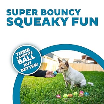 Amazon.com: Outward Hound Squeaker Ballz 8-Pack Tennis Ball