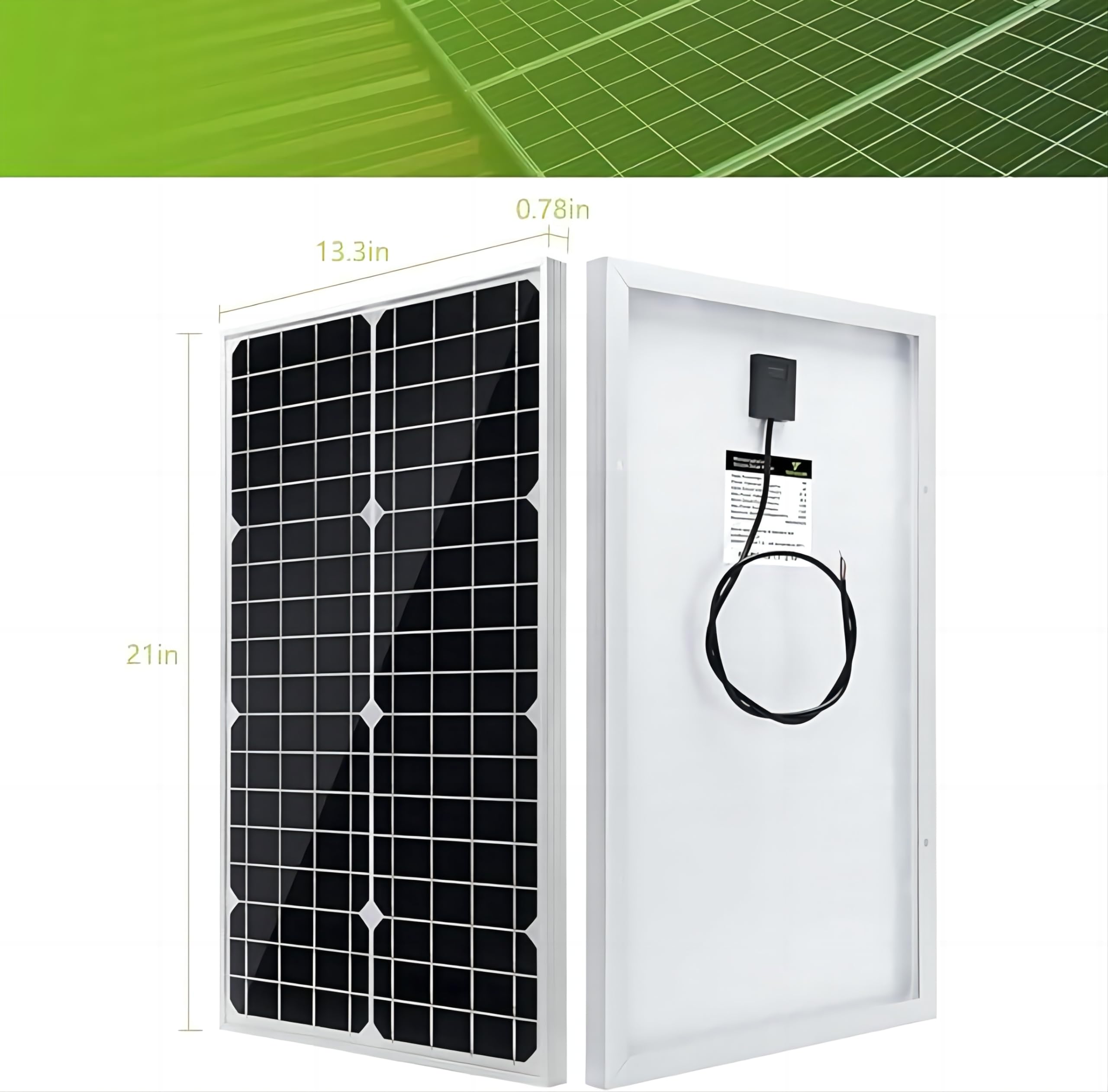 Topsolar Kit de panel solar de 30 W, 12 V/24 V, cargador de batería solar monocristalino + controlador de carga PWM de 10 A + soporte de montaje ajustable para coche, RV, barco, motocicleta, sistema