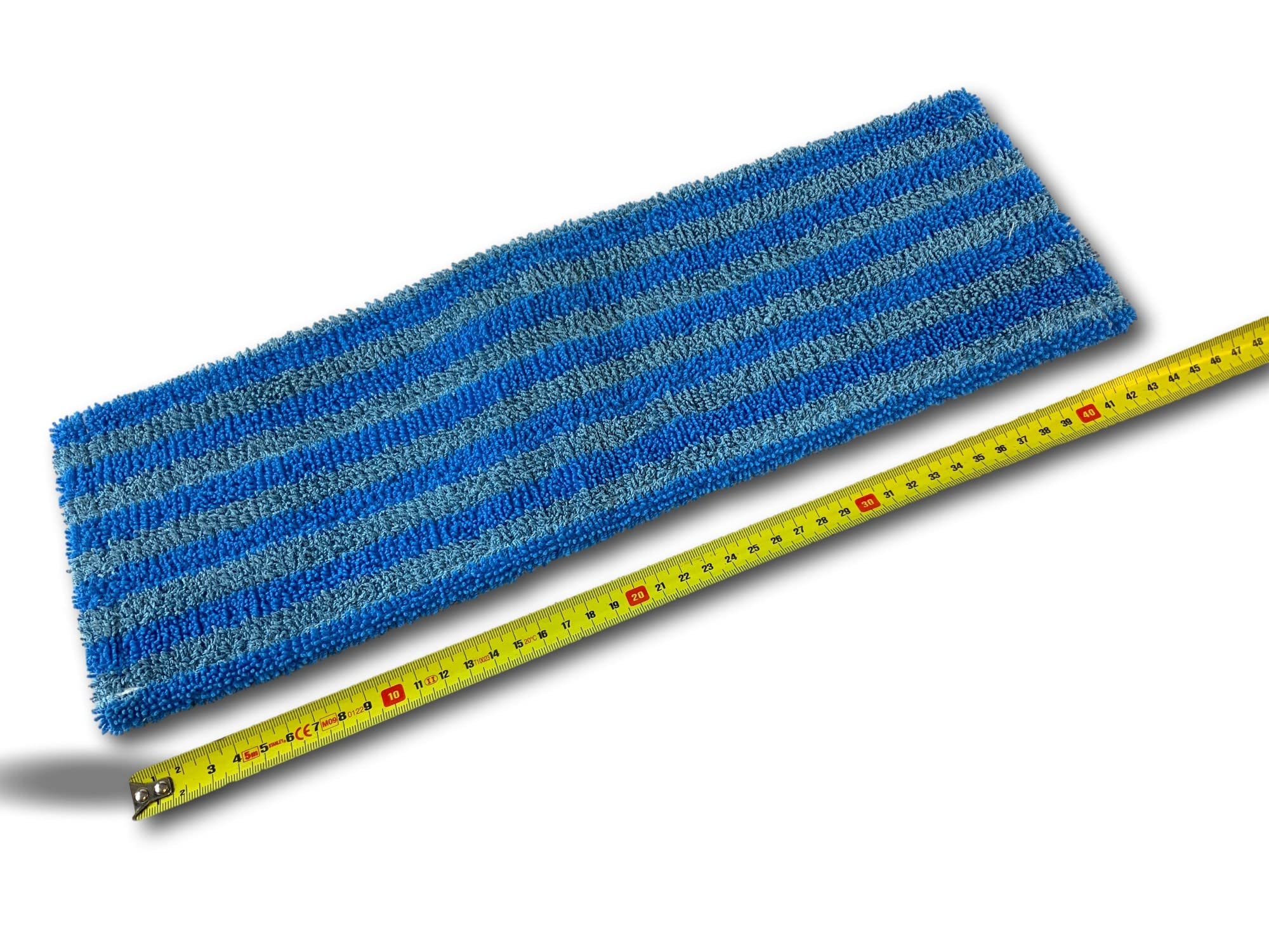 Kibros Lot 10 serpillières Frange Microfibre Balai Easy Press 40 cm | Microfibre à languette avec œillets, 46×15 cm, lavante dégraissante, compatible balai Easy Press Kibros.