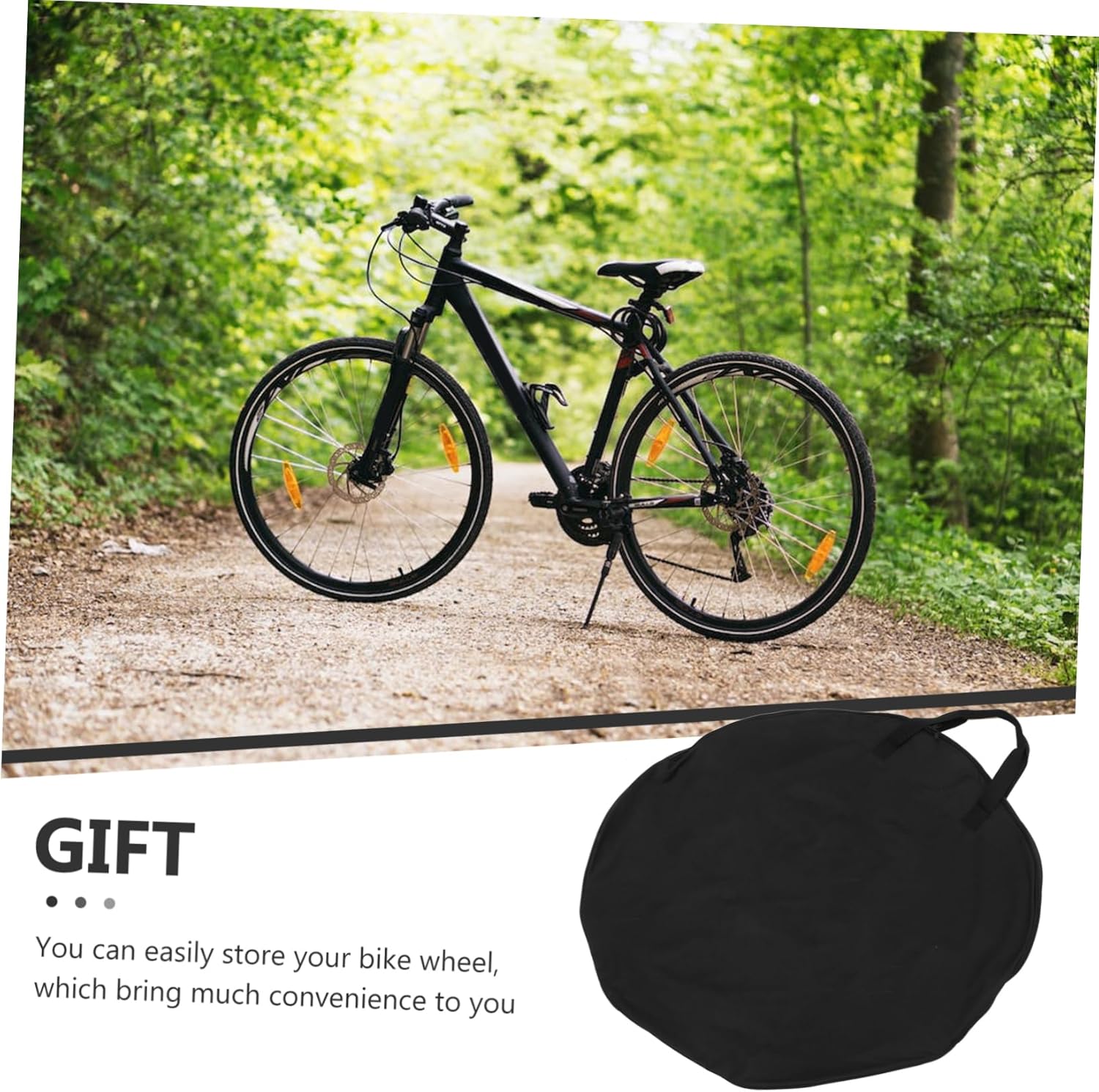 Toddmomy Bike Wheel Holder Bag for Road Mountain Capacity Lightweight Design Scratch Wear-resistant for Storage during Rides