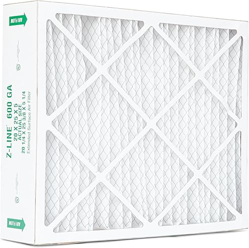 Glasfloss ZL 600 GA 20 x 25 x 5 MERV 10 opción de reemplazo de filtro para limpiadores de aire Goodman y Amana. Paquete de 2. Tamaño exacto 20-14 x