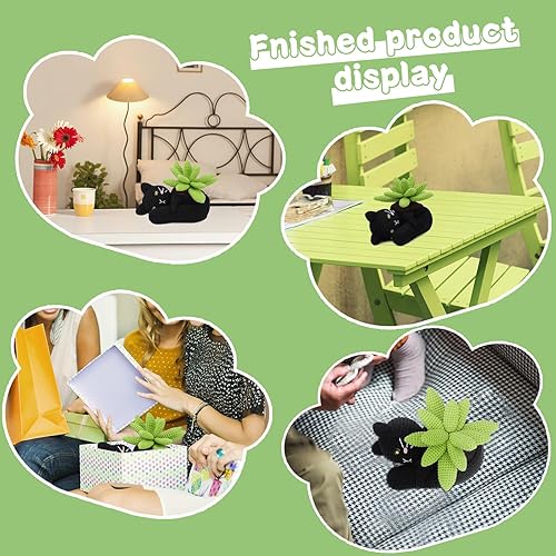 Miniatura 14 de WONVOC Kit de inicio de ganchillo, kit de ganchillo para principiantes para adultos, instrucciones paso a paso, tutorial en video, suministros