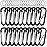 sprookber 2.28 Small Carabiner Clip Keychain, D Ring Caribeaner Clip, Key Clip Caribeener, Keychain Clip Snap Hook for Belt Buckle, Multipurpose, Set of 20 Pack