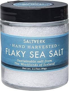 Saltverk Flaky Sea Salt - 3.17 Ounce Jar - Hand Harvested Gourmet - Sustainably Made
