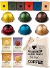 Coffee Pod Variety Pack for Nespresso Vertuo Machine - Solelio, Half Caffeinato, Intenso, Stormio, Melozio, Odacio - 6 Boxes 60 Pods Bundled with Border Biscuits and Reusable Tote Bag