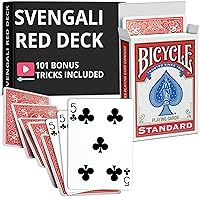 Vista 35 de Ted's Sterling Magic Precision Red Rider Back Bicycle Mazo Svengali con Instrucciones para 100+ Trucos (2 de Tréboles)