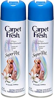 Carpet Fresh No Vacuum Foam Carpet Refresher, Super Pet 10.50 oz (Pack of 2)