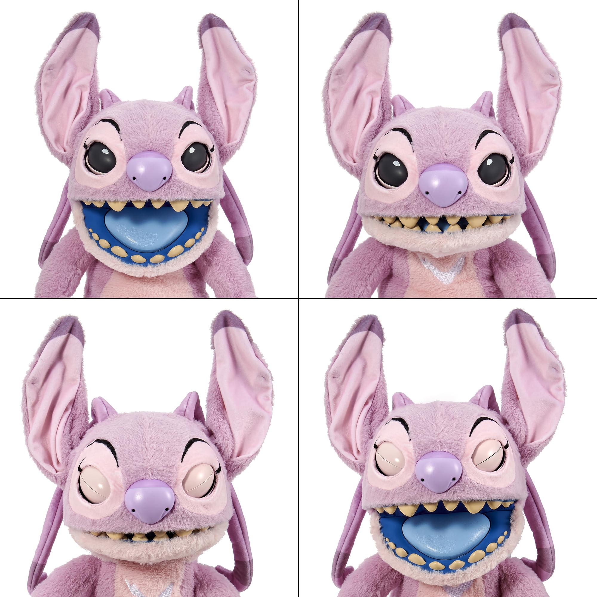 WOW! STUFF Disney Angel Puppetronic by RealFX | with a Limited 1st Edition Certificate | Looks, Feels & Sounds Real! | Disney's Lilo & Stitch | Over 100 Action & Sounds | 18" High | Ages 6+