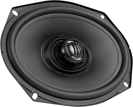 NVX Premium 6x9 Motorcycle Speakers for Harley-Davidson 1998 up (Pair) | 800W Peak (400W RMS), 2-Ohm Aftermarket Saddlebag Lid Coaxials with 1 Titanium Tweeters and Waterproof