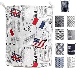 Devlop Panier à Linge, Corbeilles à Linge en Tissu, Pliage Grande Capacité Sac à Linge pour édredon, Oreiller, literie, Couverture et Vêtements【 Imperméable, Pliable, Antipoussière 】 (Today)