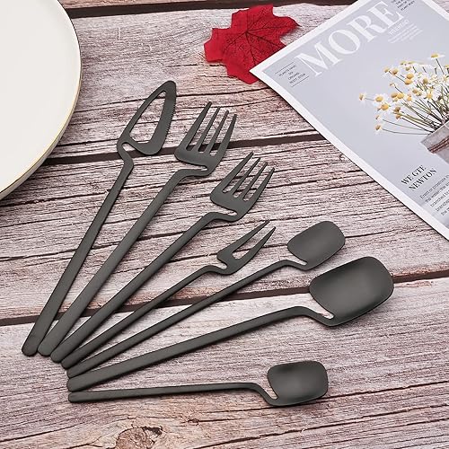Miniatura 7 de JASHII 8 cucharas de mango largo para colgar, cuchara de té helado, cuchara de café, cucharas agitadoras de acero inoxidable 304 para té, postre,