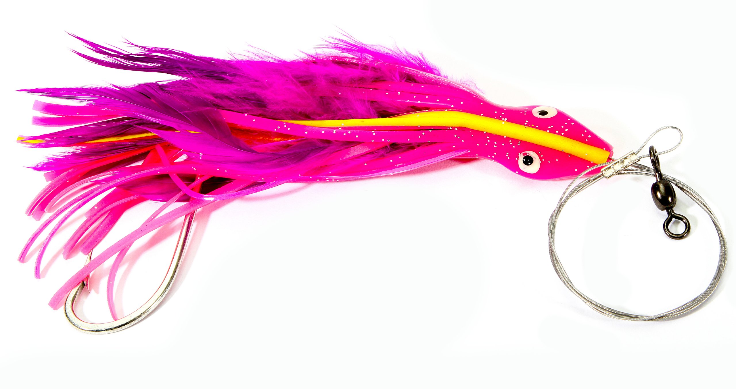 DOLPHIN RIG 7/0 WIRE RIGGED,PURPLE/PINK,5 1/2