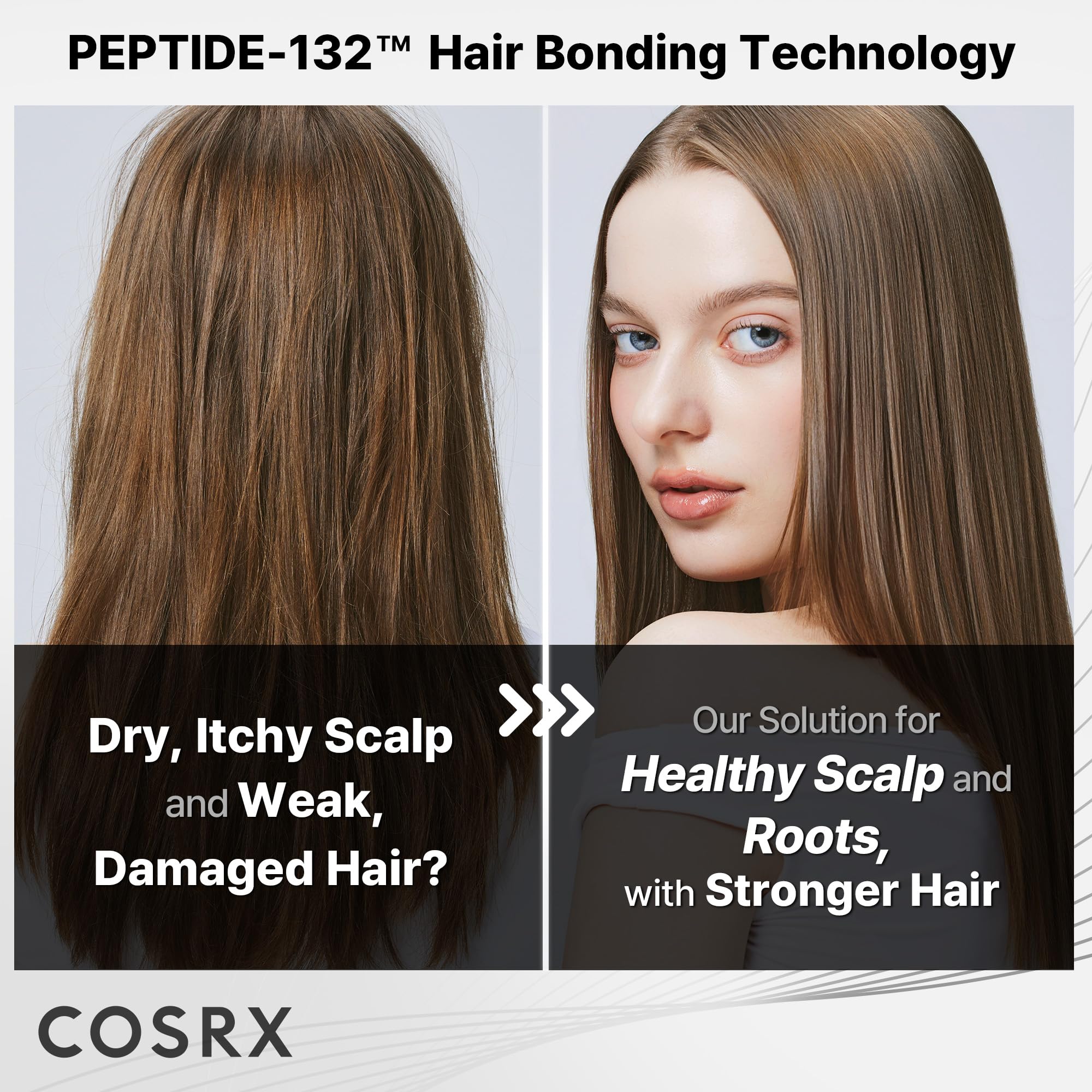 COSRX PEPTIDE 132 Hair Bonding Shampoo, Daily Scalp Treatment for Dandruff Dry, Itchy or Flaky Scalp - Image 3
