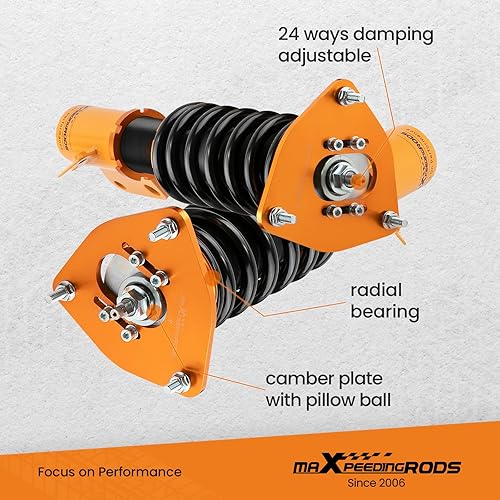 Miniatura 7 de maXpeedingrods Coilover ajustable para Subaru Impreza WRX 2000-2007 STI 2000-2004 para Saab 9-2X 2005-2007 GGA GGE, amortiguador de resorte