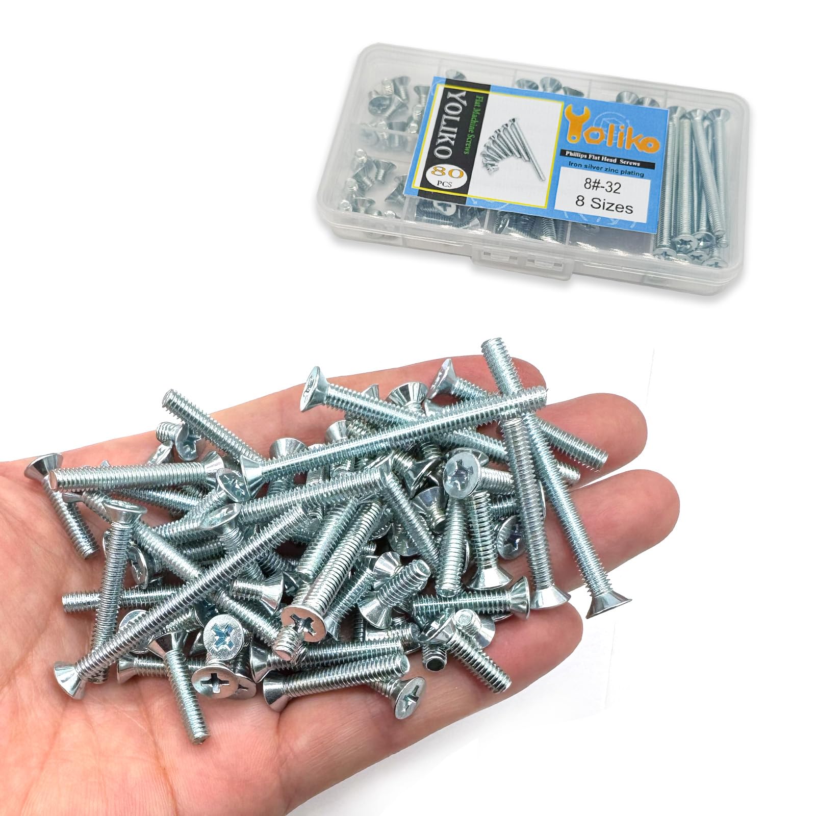 800 Viti Macchina Phillips Testa Piatta #10-32 X 1-1/4 – Zincate – Lexar Industrial
