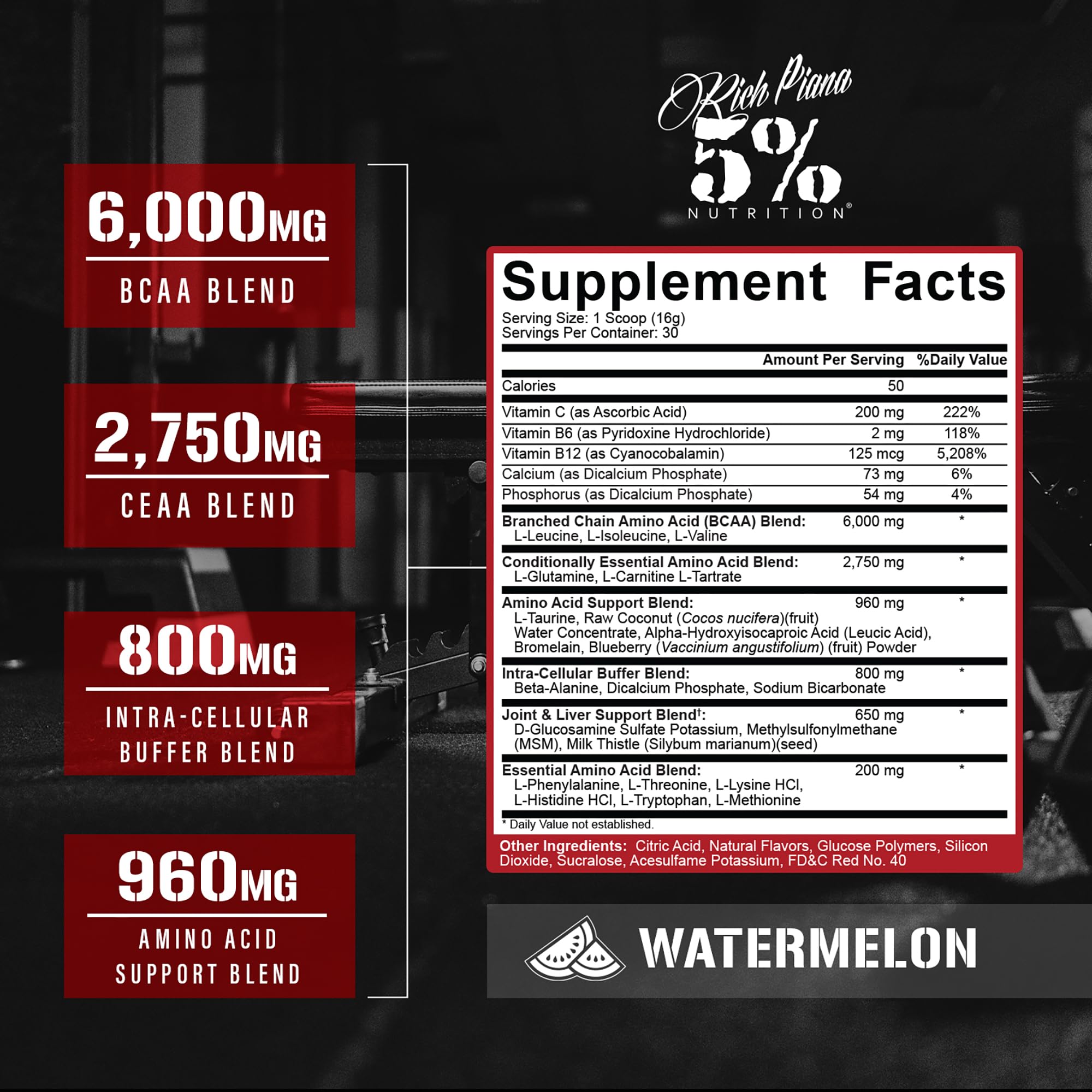 5% Nutrition AllDayYouMay BCAA Powder and EAAs (Watermelon) — Amazon image 2