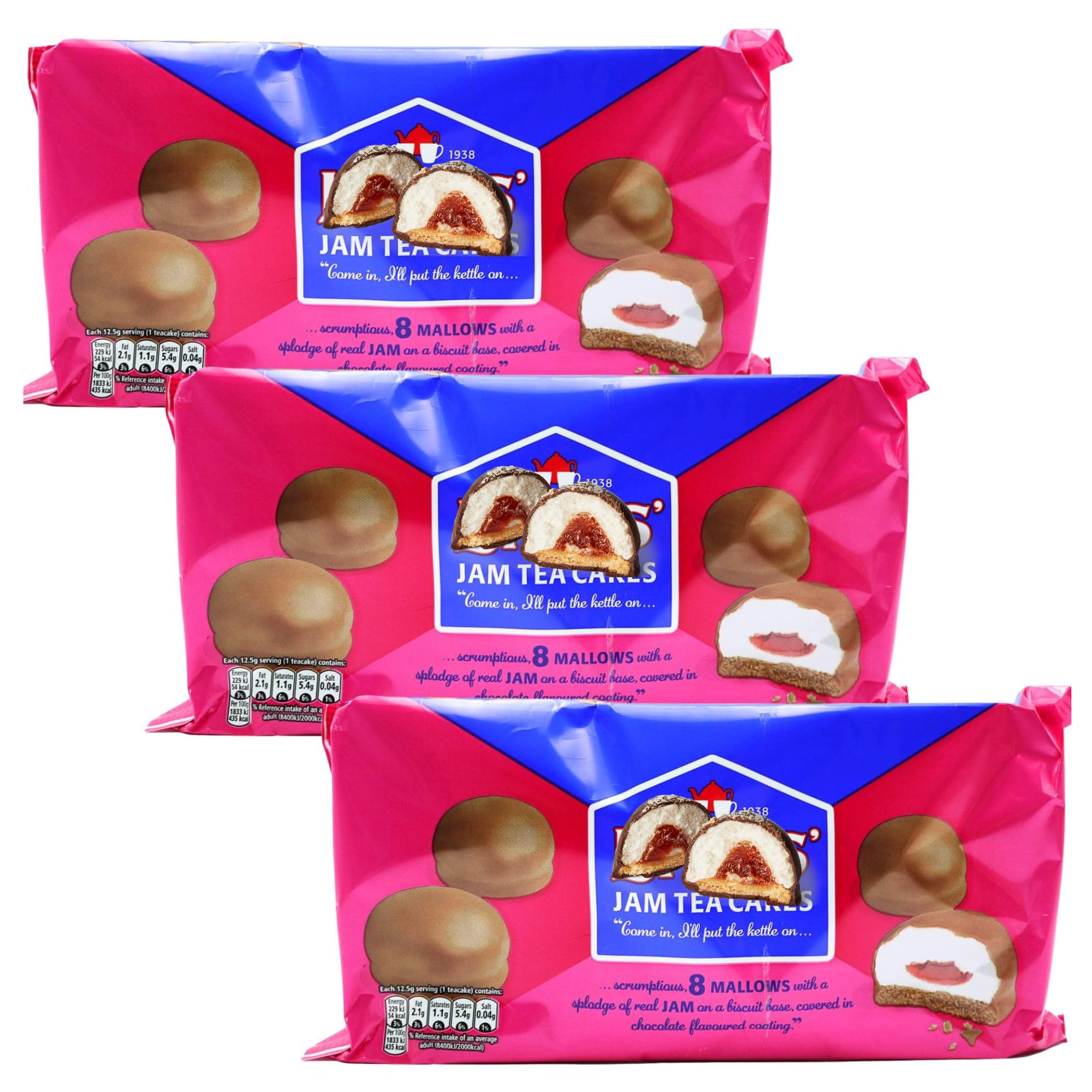 Teacakes Bundle with Lyons Jam Teacakes 100g (3 Pack)