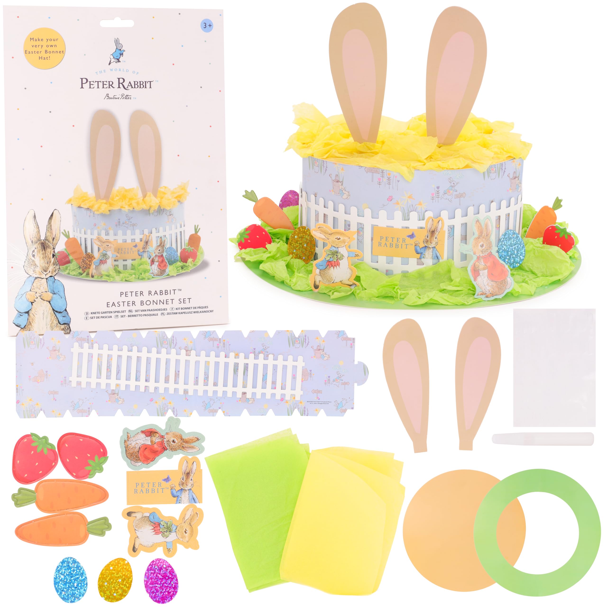 Toyland® Kit Manualidades Gorro De Pascua Peter Rabbit – Crea Tu Sombrero De Pascua Con Papel De Seda, Adornos De Cartón Y Pegamento Toyland® Kit Manualidades Gorro De Pascua Peter Rabbit – Crea Tu Sombrero De Pascua Con Papel De Seda, Adornos De Cartón Y Pegamento