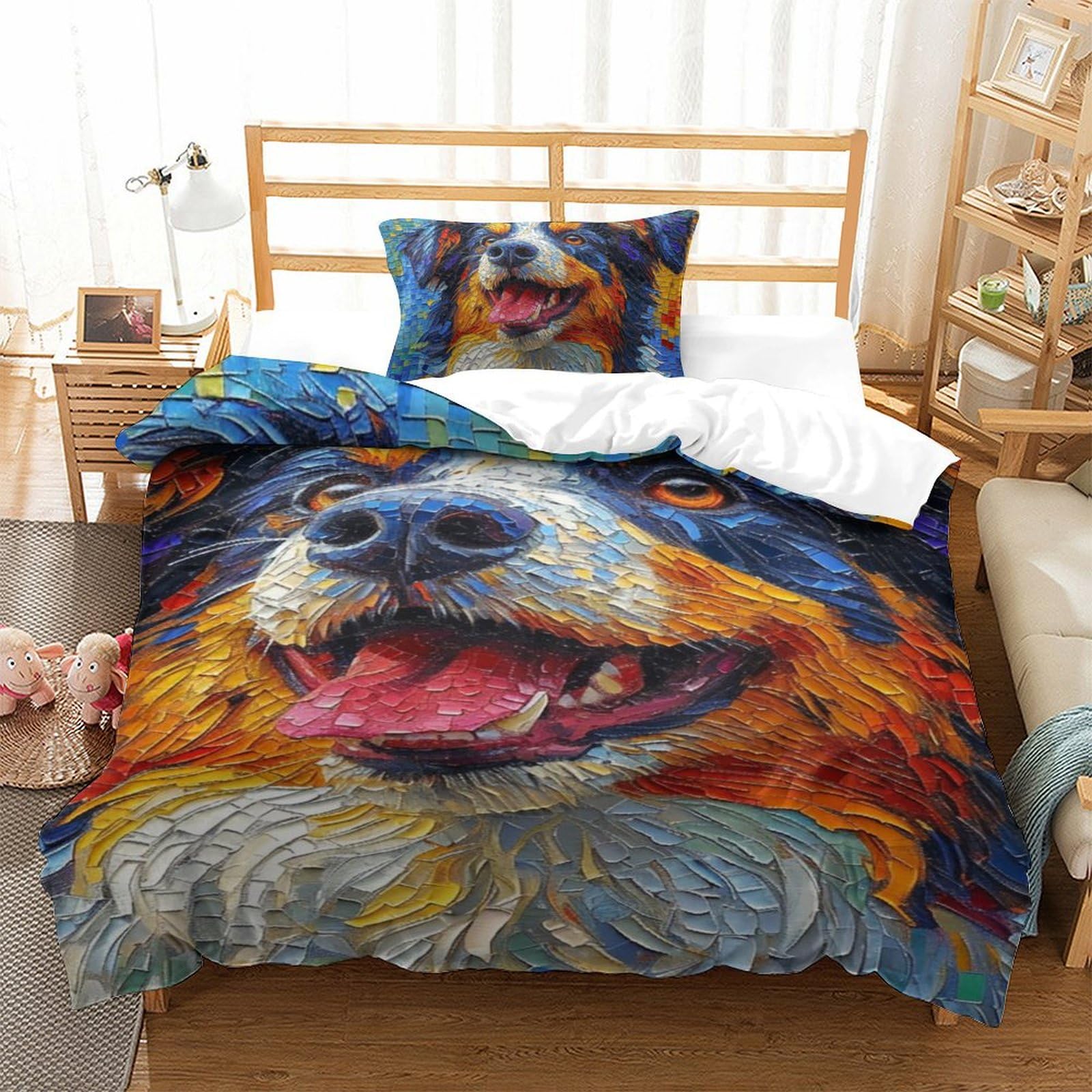 Housse de couette Bernese Mountain 135x200 microfibre avec taie