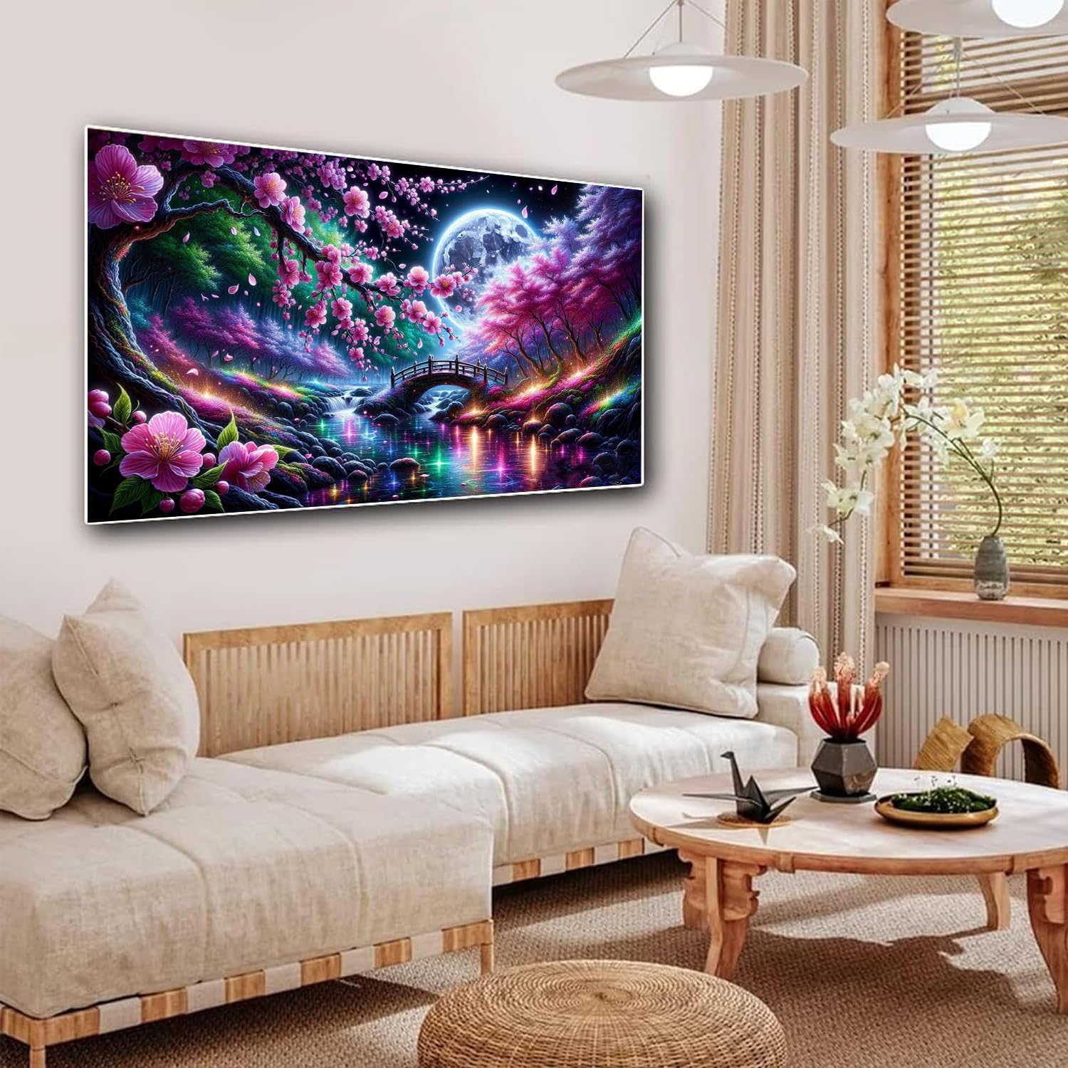  Large Diamond Art Kits for Adults, DIY Landscape Wall Decor thumbnail