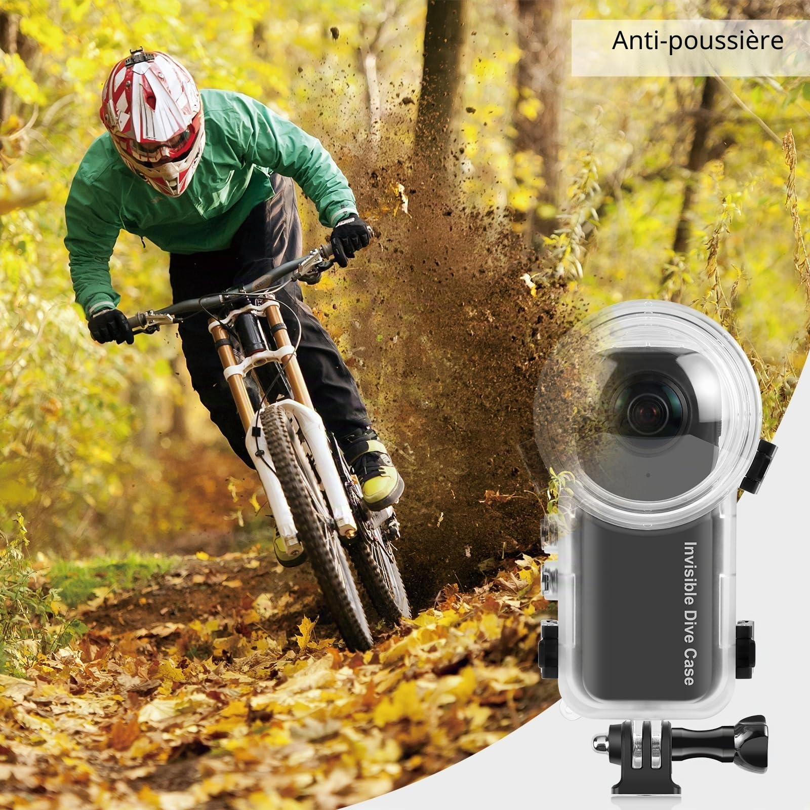 Boîtier de plongée invisible pour Insta360 X4, PULUZ 50 m Boîtier étanche pour plongée sous-marine Insta 360 X4 avec accessoires
