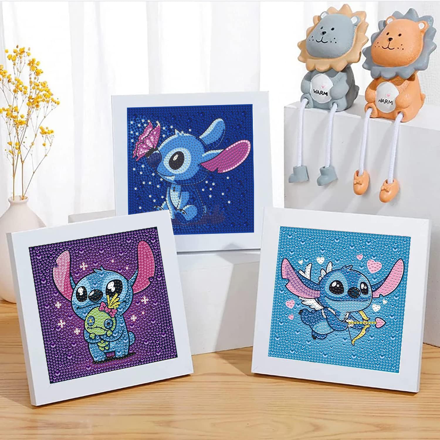 5D DIY Diamond Painting Kit, Stitch 5D Diamond Painting Kit Pour Adultes Enfants, Kit De