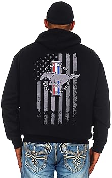 Amazon.com: JH DESIGN GROUP Men's Ford Mustang Pullover