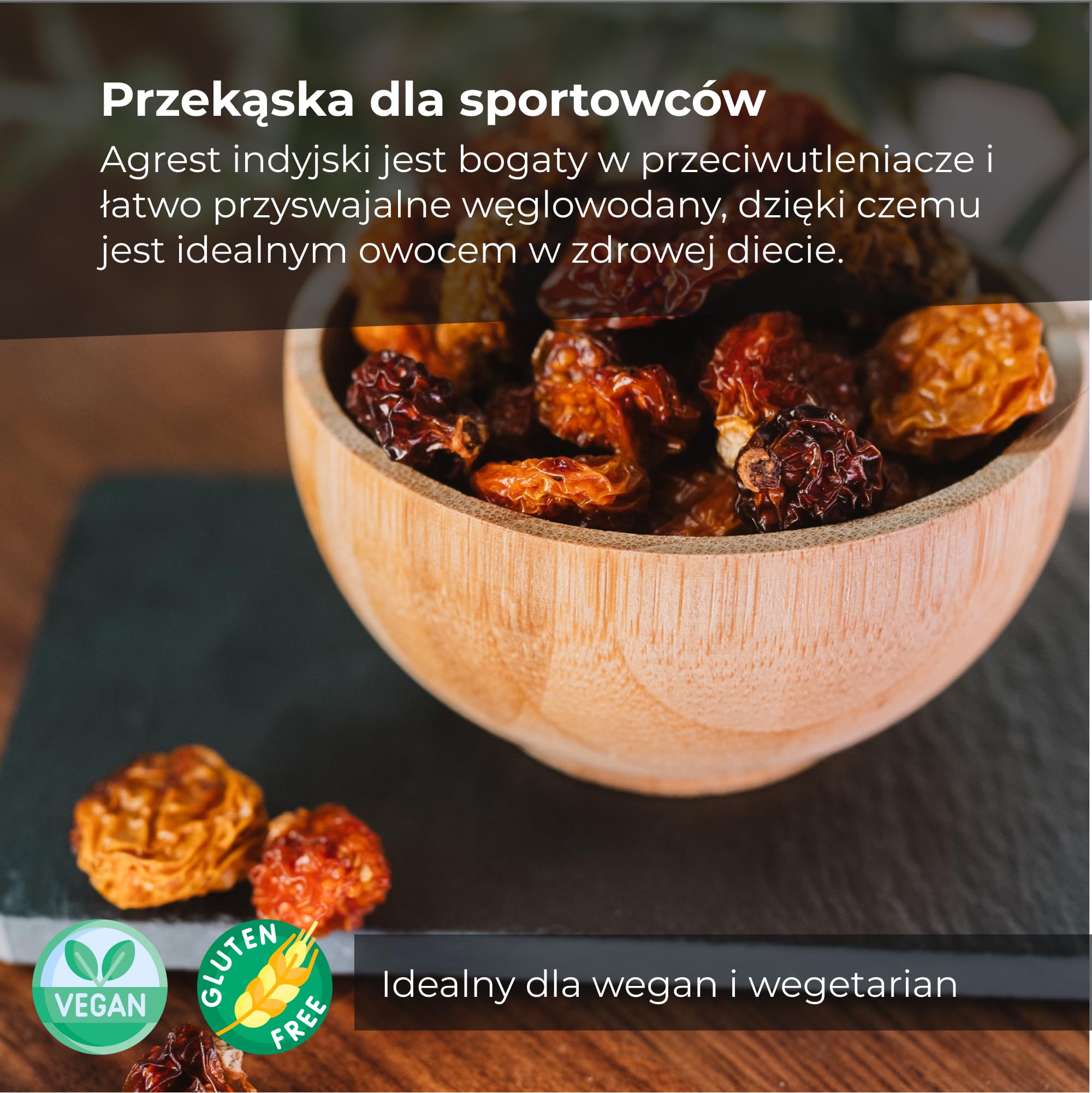 Pęcherzyca suszona 1 kg | jagody Inka | Kapagrest, suszone owoce | naturalne, suszone jagody, surowa pęcherzyca cała i odwodniona, bez soli | miękka tekstura | wegańska i wegetariańska