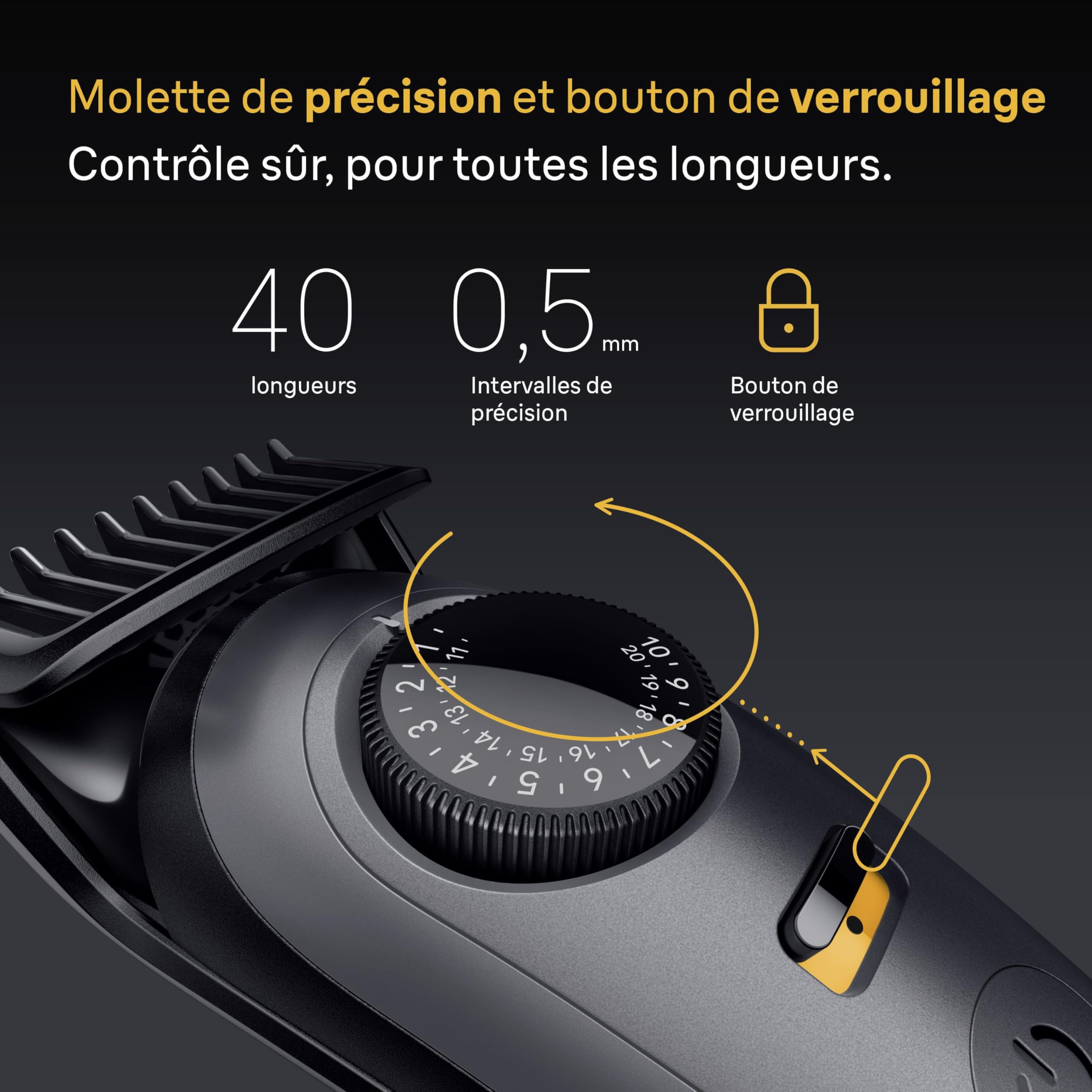 Braun Tondeuse Barbe Homme Series 5 BT5565, Grise – Etanche, sans Fil, Batterie Rechargeable, Lame Ultra Affutée, Coffret avec +9 Outils de Barbier, 40 Réglages de Longueurs, Emballage en Carton