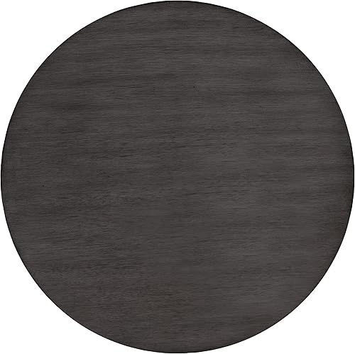 Miniatura 7 de OSP Home Furnishings Lane - Mesa auxiliar redonda de 3 estantes, acabado gris pizarra Espresso Finish,Acabado gris