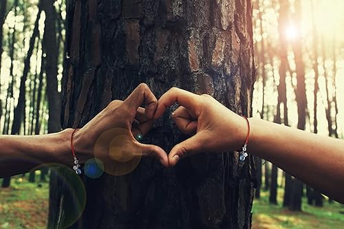 Miniatura 6 de Turkish Blue Evil Eye & Hamsa Hand Bracelet - Men's Red String - Lucky Protection & Friendship Jewelry - Gift for Men, Dad, Husband, Brother,