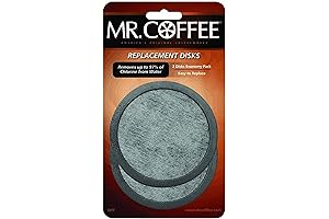 Mr. Coffee Replacement Water Filter Discs 2-Pack | Removes Impurities for Purer...