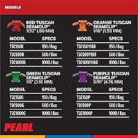 Vista 6 de Tuscan Pearl Seamclip Truspace Red Azulejos de 3/8" a 1/2" Caja de 1000